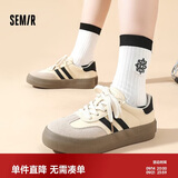 Semir德训鞋2026新款休闲鞋外穿时尚经典板鞋女 SFYM233655 白色 37
