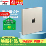 罗格朗（LEGRAND）开关插座面板 仕典米兰金无边框 一位电脑/网络插座（超五类）