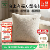 然牌棉麻枕头 A类枕芯沙发枕办公室客厅方形枕单只 50X50cm