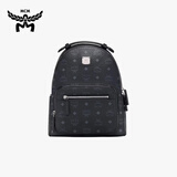 MCM【礼物】【通勤搭子】STARK小号印花logo双肩背包黑色
