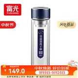 富光抗菌玻璃杯 双层高硼硅泡茶杯子 茶水分离杯办公水杯男女士400ml