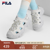 斐乐猫爪凉鞋｜FILA沙滩鞋女鞋凉拖玛丽珍鞋子女 糖果白/雨雾灰-SN 35.5