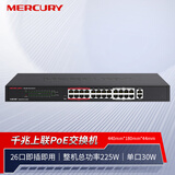 水星（MERCURY）26口千兆上联 安防监控专用PoE交换机MCS1326D-PL