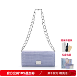 A.Cloud复古鳄鱼纹牛皮奢品链条斜挎女包【生日礼物礼盒】A.cloud 紫色鳄鱼纹