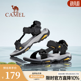 骆驼（CAMEL）凉鞋男 夏季户外沙滩鞋凉鞋防滑涉水平底男鞋 黑色 39