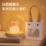 AMOR HOUR蘑菇贝壳小夜灯手工diy套装材料包电池款双层带灯罩送礼袋团建活动女生氛围灯卧室送朋友生日礼物