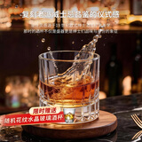 青苹果强化水晶玻璃威士忌酒杯205ml6只 白兰地洋酒杯中秋国庆节结婚季