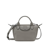 珑骧（LONGCHAMP）迷你女士灰色牛皮斜挎可拆卸手提包L1500987P55女包礼物