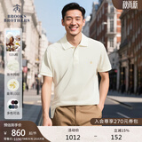 布克兄弟（BrooksBrothers）男士夏季金羊刺绣珠地网眼修身短袖Polo衫 1001-白色 L