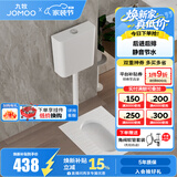 九牧（JOMOO） 卫浴水箱蹲便器套装双按键节水劲冲水箱自洁釉面厕所蹲便器 套装6-【后排带弯+静音水箱】14149