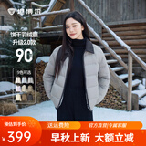 坦博尔【爆款推荐】秋冬羽绒服女轻薄短款小个子保暖外套TBF330226D 夏云灰 L (170)