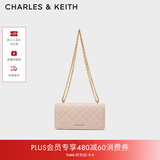 CHARLES&KEITH质感菱格链条小方钱包女包包女包生日礼物送女友CK6-10680924 Light Pink浅粉色 XS