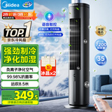 美的（Midea）【语音智能】家用空调扇冷风扇 负离子净化静音落地冷风机水冷塔扇冷气扇 强力制冷小空调ACA10TJR
