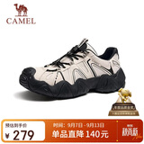 骆驼（CAMEL）云山1代户外免系登山休闲丑萌徒步鞋情侣 G15S076104 米白/黑 42