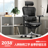 Ergonor保友金豪b雄鹰/悦动 人体工学椅护腰办公椅子电脑椅电竞椅 黑色