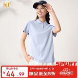 361°t恤女夏季新款运动polo衫速干休闲跑步健身短袖上衣662624111H-4