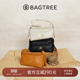 BAGTREE【朱珠同款】包包树奶盒包女包植鞣皮单肩斜挎腋下通勤Hobo枕头包 檀黑色-小号【双磁吸款】 高级小众