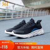 361°运动鞋男秋季网布透气厚底回弹缓震休闲慢跑步鞋子672112203F-3