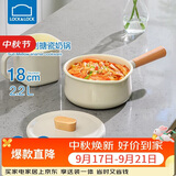 乐扣乐扣（LOCK&LOCK）适乐奶锅电磁炉燃气宝宝婴儿辅食锅具热牛奶泡面小奶锅18CM