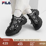 斐乐猫爪凉鞋｜FILA沙滩鞋女鞋凉拖玛丽珍鞋子女 黑/燧石灰-BA 39