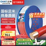 正泰（CHNT）电线铜芯电缆电源线BV1.5/2.5/4平方6平方国标纯铜家装硬电线 红色BV6（100米）
