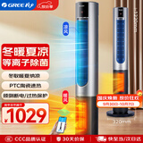 格力（GREE）取暖器家用暖风机冷暖两用电暖器等离子除菌电暖气片冬暖夏凉电风扇无叶塔扇落地扇 FL-1001RBag