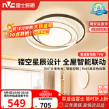 雷士（NVC）星空氛围感LED语音智能吸顶灯房间灯书房灯具-繁星圆灯