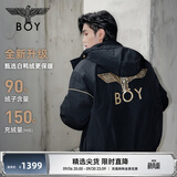 BOY LONDON【黄金法则】黑色短款90绒羽绒服冬季男女款外套N28911 黑色 经典logo款N28910 XS