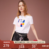 斐乐（FILA） 女装官方女士短袖T恤夏季休闲运动内搭t恤百搭短T上衣 标准白-F11W118151F L （170/88A/L）