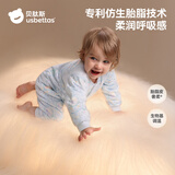 贝肽斯胎脂皮婴儿衣服秋冬新款纯棉连体衣加厚新生男女宝宝中开哈衣