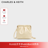 CHARLES&KEITH迷你菱格流浪包单肩斜挎双肩包包女包生日礼物送女友CK2-60782390 【S号】Butter Yellow奶油黄色 S