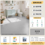 三青 水性瓷砖玻璃漆家用卫生间耐磨防水漆地砖翻新改色漆 浅灰色1kg