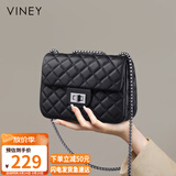 viney牛皮包包女包品牌链条包轻奢单肩斜挎包生日礼物高端送女友老婆