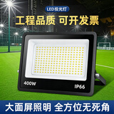 湘哲LED照明灯户外投光灯防水投射灯广告厂房天棚灯 高亮400W-白光