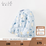 戴维贝拉（DAVE＆BELLA）儿童羽绒服轻薄婴儿秋冬宝宝上衣女孩外套女童羽绒内胆小童服饰 北极熊印花【DB4223467-A】 80 cm（建议身高73-80cm）