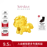 周大福SOINLOVE萌宠大金马黄金转运珠足金时髦金礼物 VR2158（配红绳）