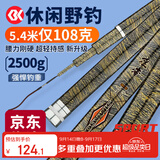 SIMAGO喜曼多鱼竿手竿超轻全能综合竿进口碳布5H28调鲫鲤鱼台钓竿5.4米