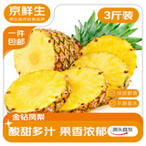 京鲜生海南金钻凤梨 净重3斤 单果650g+ 应季新鲜水果 源头直发