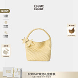 ECODAY包包女包2026新款原创设计经典编织包大容量托特包通勤包生日礼物