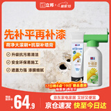 立邦墙面修复补墙膏荷净补墙漆刮板防霉堵洞抗裂去污白色 100ml+500g