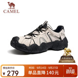 骆驼（CAMEL）云山1代户外免系登山休闲丑萌徒步鞋情侣 G15S076104 米白/黑 41