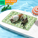 憨憨宠宠物冰垫防水狗垫子夏季降温猫咪凉垫凉席泰迪金毛中小型犬宠物垫 动物园款 XL号 60*90cm
