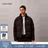 Calvin KleinJeans秋冬男士潮流商务休闲通勤ck立领绗缝鸭绒面包羽绒服外套