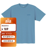 mont·bell纯色短袖男款小logo经典款运动健身速干T恤日系简约 1114686 LBL浅蓝色 M