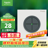 施耐德穿线面板 空白面板带出线孔 86型暗装引线面板 境尚系列 纯境白