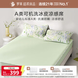 罗莱家纺 A类花卉冰丝席【可机洗】抗菌防螨凉席 床笠款 绿180*200*30