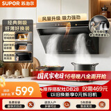 苏泊尔（SUPOR）家用抽吸排大吸力油烟机20m³侧吸式宽域拢烟350mm纤薄机身挥手智控防污玻璃小户型 DJ13Pro