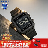 卡西欧（CASIO） 男表女表卡西欧手表男女情侣表学生时尚运动表太阳能双显电子表 W-221H-1BVPF深空纯黑（反显