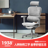 Ergonor保友金豪b雄鹰/悦动 人体工学椅电脑椅 电竞椅办公椅子可躺老板椅 【X版】银白网