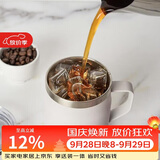 乐扣乐扣（LOCK&LOCK）遇见咖啡杯保温桌面杯男女情侣水杯子390ML白色LHC4218WHT